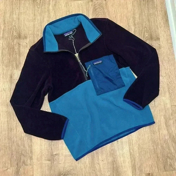 PATAGONIA | Men’s Microdini 1/2-Zip Pullover, Belay Blue - Picture 4 of 5